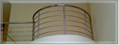 Balustrades from Stainless Steel, Wrought Iron