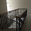 Wrought Iron with Wooden Balustrade Staircase top view.JPG