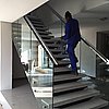 Residential Straight Staircase stainless steel handrail.JPG